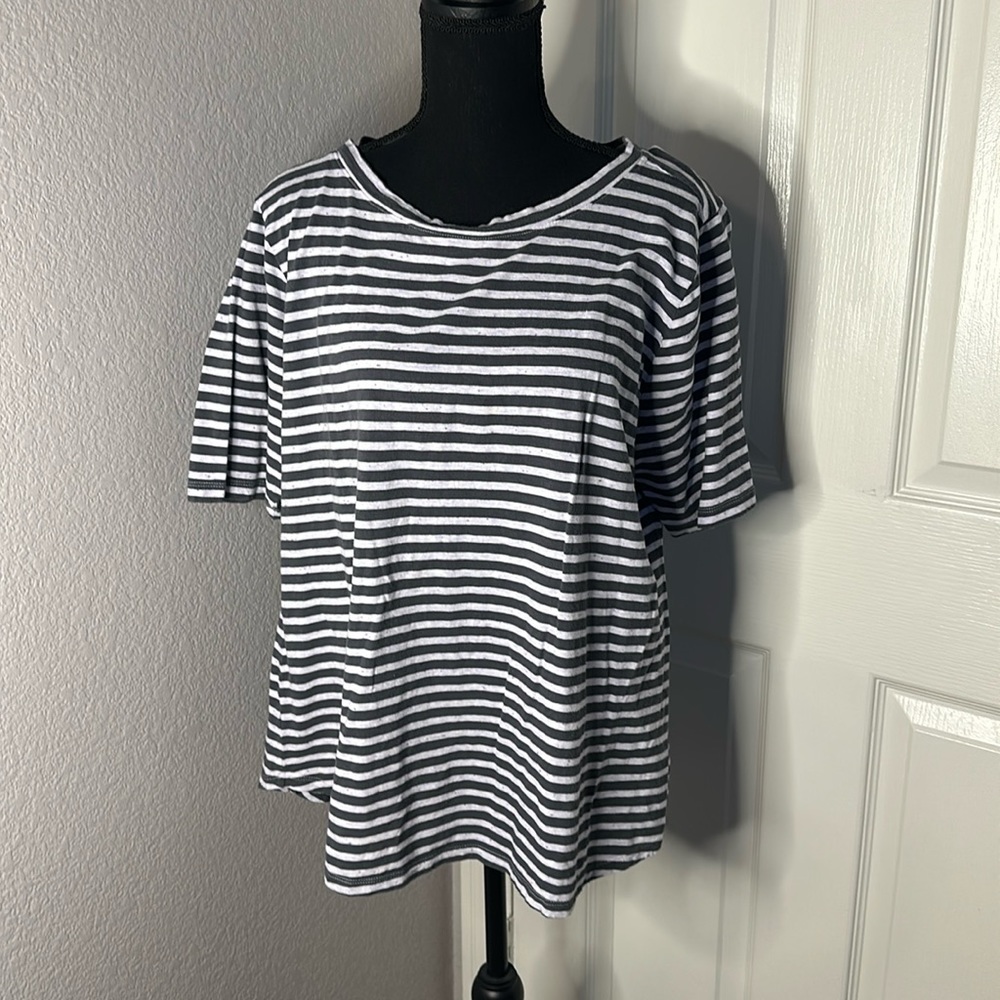 Loft Vintage Soft Striped Tee - Size 16/18